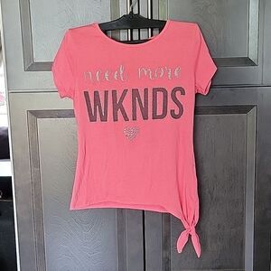 💖3/$15💖 Dreamstar side-tie printed sparkle tee
